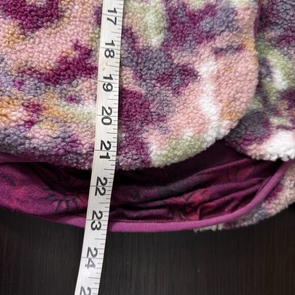 Johnny Was CALME Jacket Women XS Fleece Bomber Watercolor Floral Boho Coat NEW - Picture 12 of 13